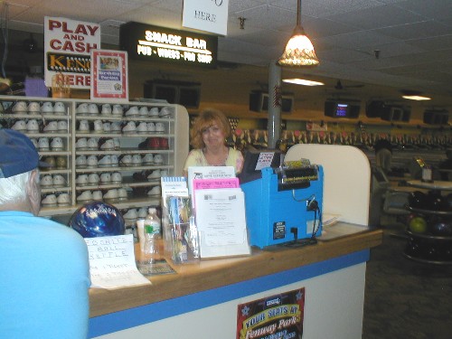 Bev, the lady usually at the control desk when I practice