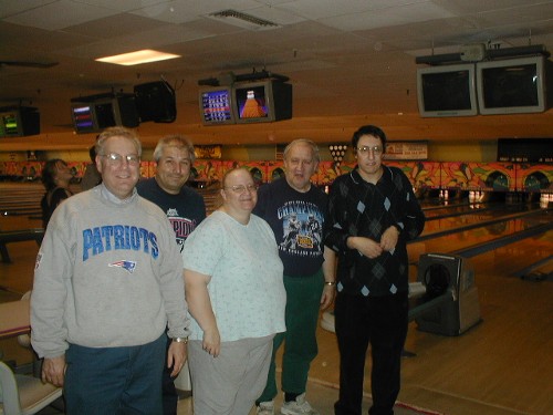 (L to R) Patrick Padula, Carl Benson, Helen Sprissler, Ted Sprissler, me