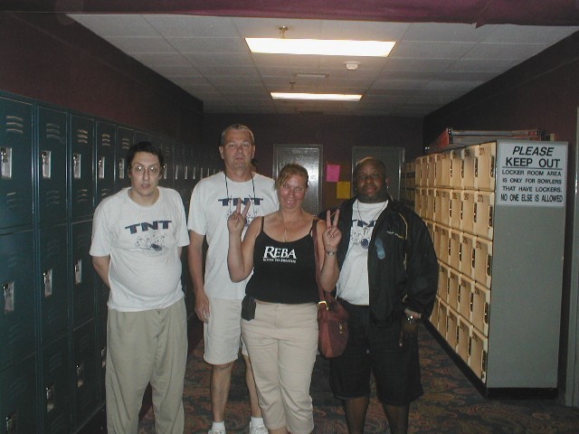 TNT, Summer 2009:  (L to R):  Me, Bill Macomber, Bonnie MacDonald, Rob Dickens