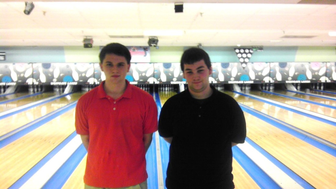 Champions of the April 2014 Junior Professionals Tournament: (L-R) Chris Silveri (Scratch Division), Greg Zygadlo (Handicap Division)