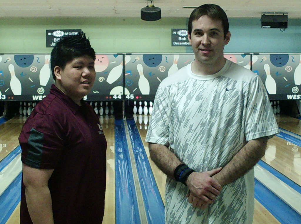 2014 Brockton USBCBA Bowler of the Year finalists (L-R): Danny Khuu (champion), Jason Sherwood (runner-up)