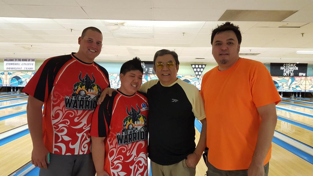 Oct. NAT doubles finalists (L-R): Champions AJ Voisine & Danny Khuu, runners-up Bert & Jeff Santos