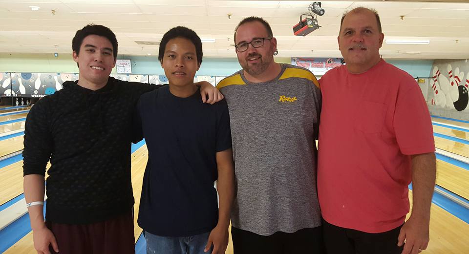 Finalists of the NAT doubles event on Sept. 25 at Westgate Lanes (L-R): Champions Steven Nguyen & Ricky Sorn, runners-up Sean Richard & Jim Ferguson (Photo courtesy of NAT)