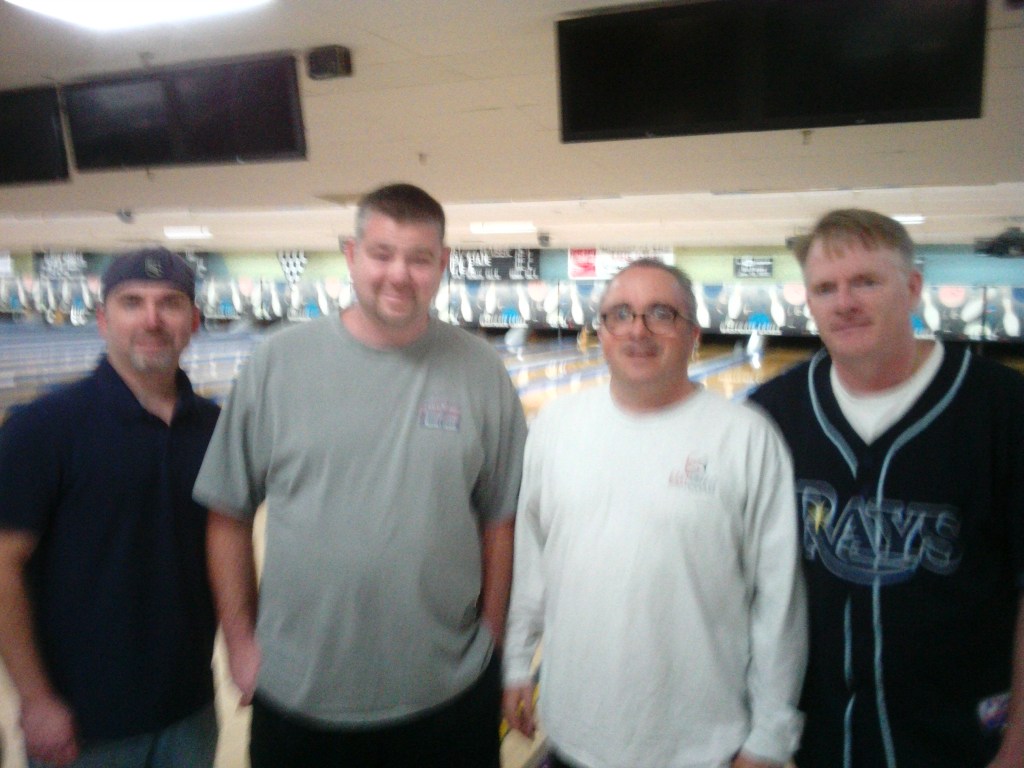 2016-17 Coke league first quarter winners, Prime Time (L-R: Dave Kullas, Ed Ashbaugh, Jeff Dawson, Shawn Childs)